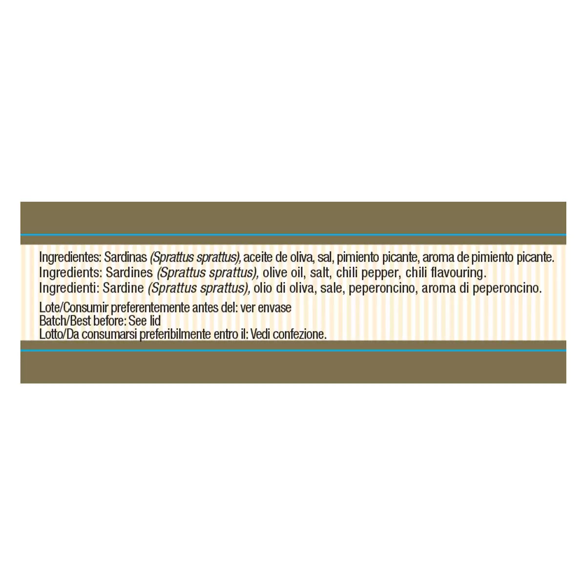 Baymar Gourmet Sardines in Olive Oil with Chilli Pepper, 4 x 150g