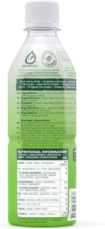 Simplee Aloe Vera Drink With Bits, 500ml