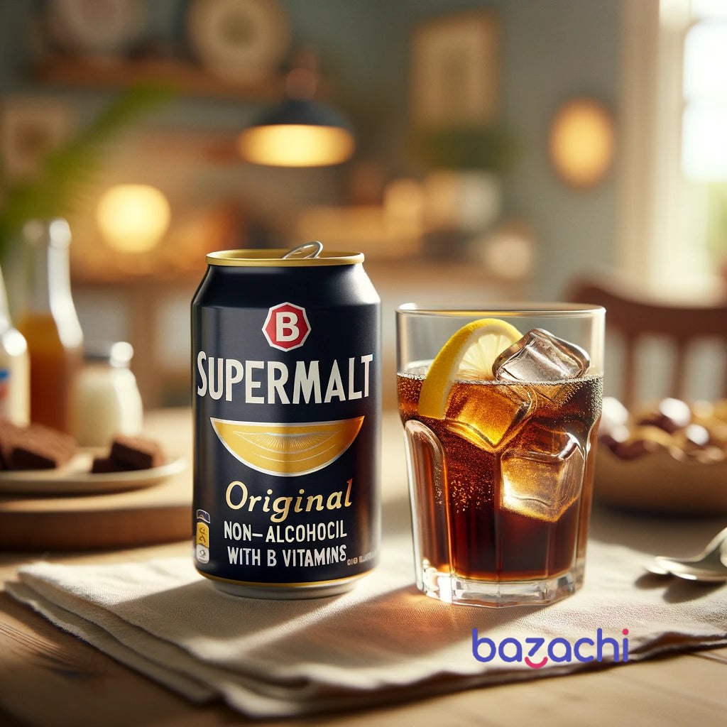 Supermalt Original Non-Alcoholic Malt Drink with B Vitamins, 330ml Can