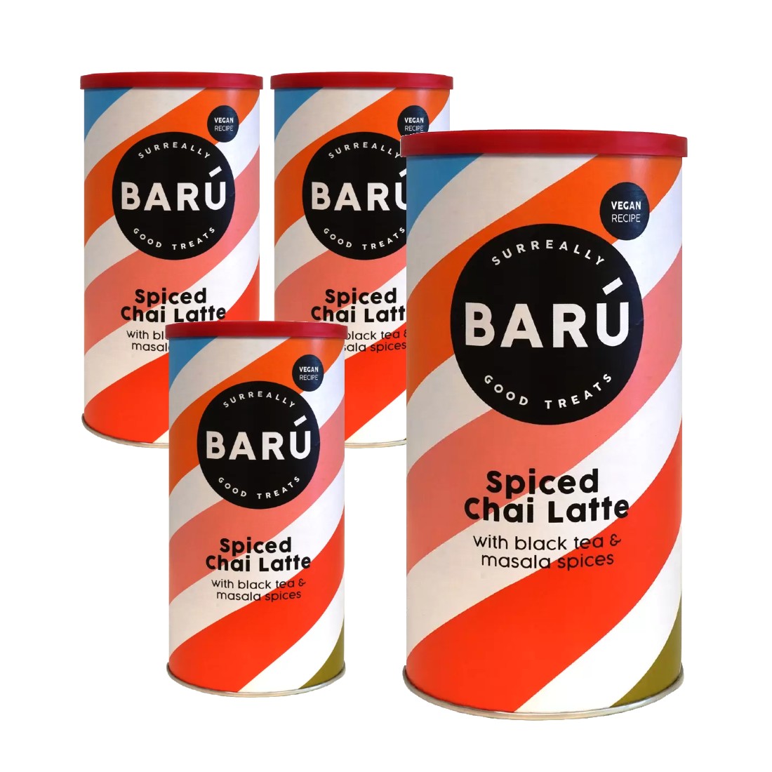 Baru Spiced Chai Latte with Black Tea and Masala Spices, 750g