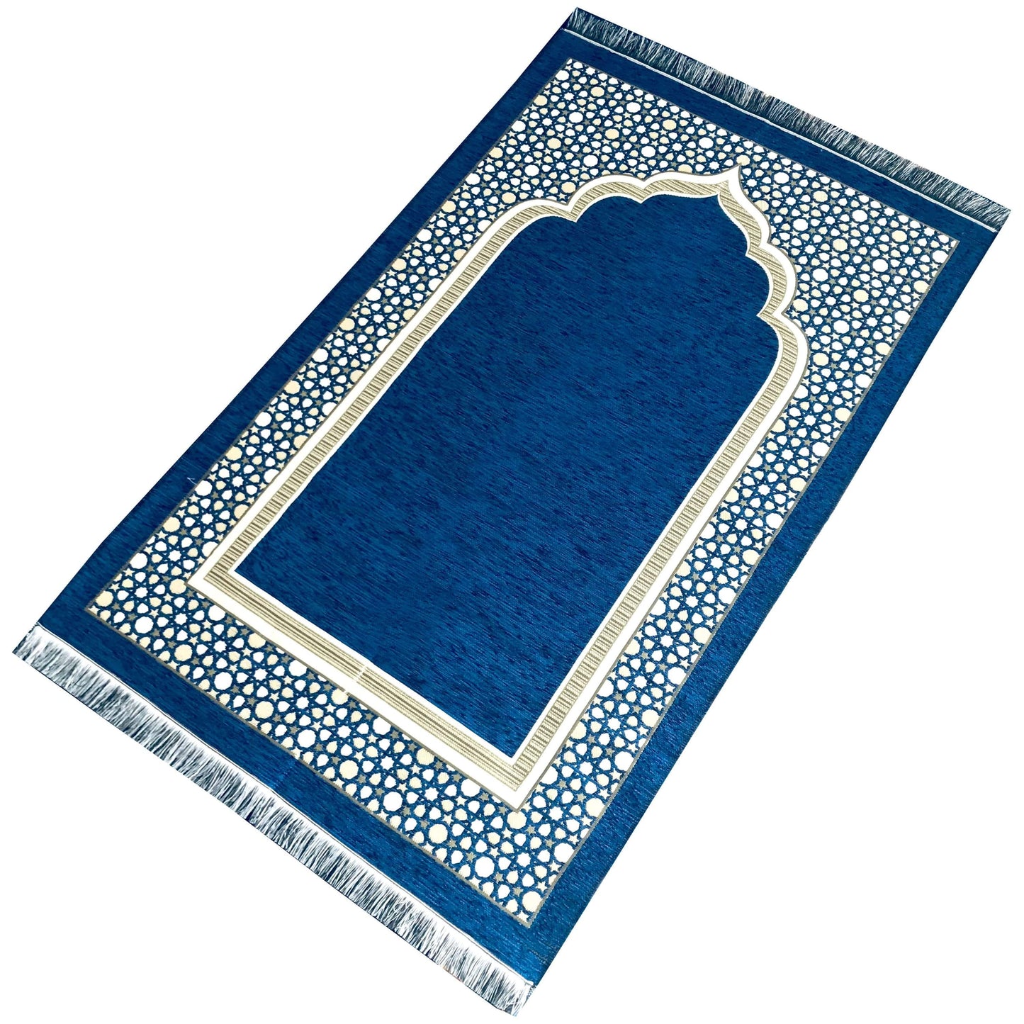 Gilded Taffeta Portable Ottoman Prayer Rug
