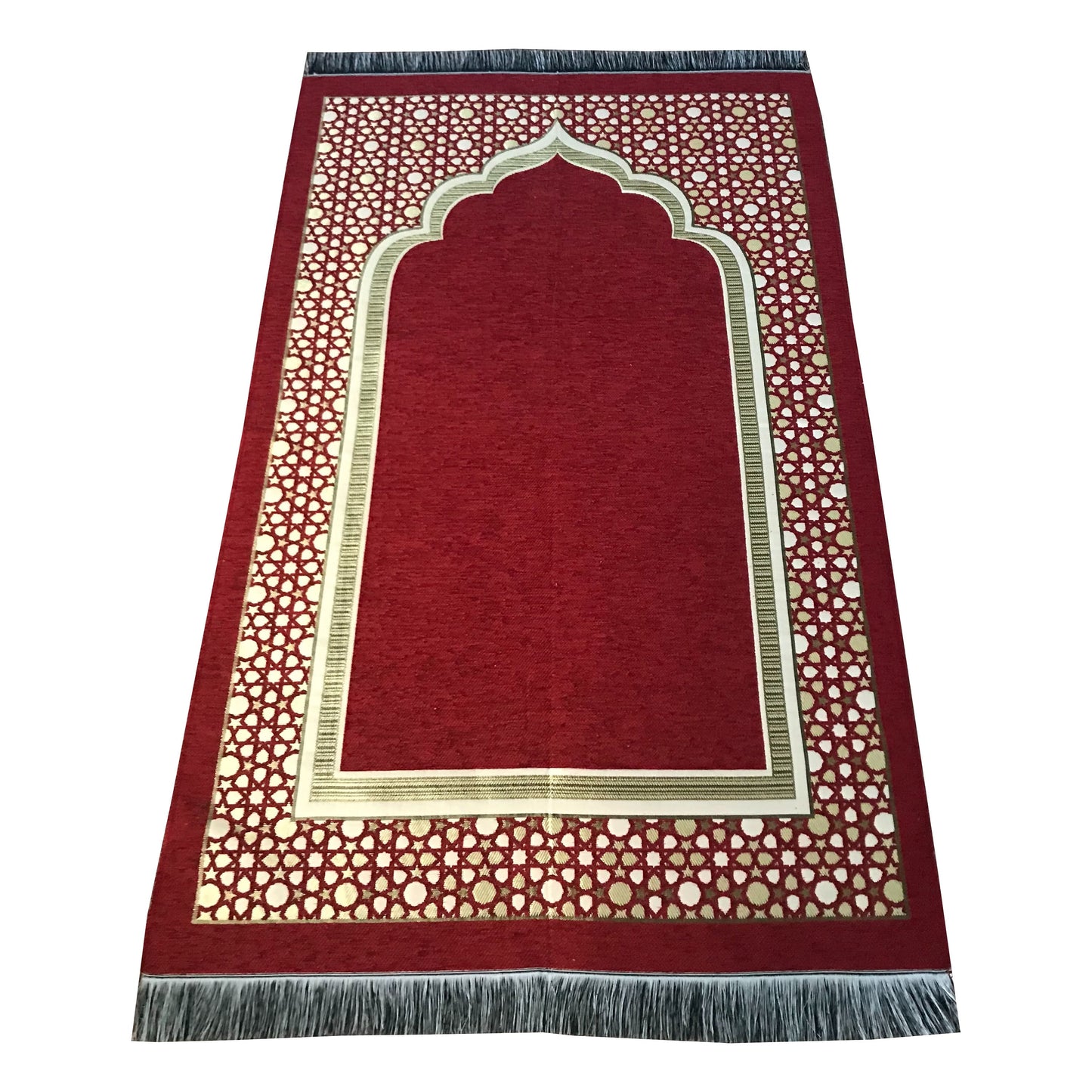 Gilded Taffeta Portable Ottoman Prayer Rug