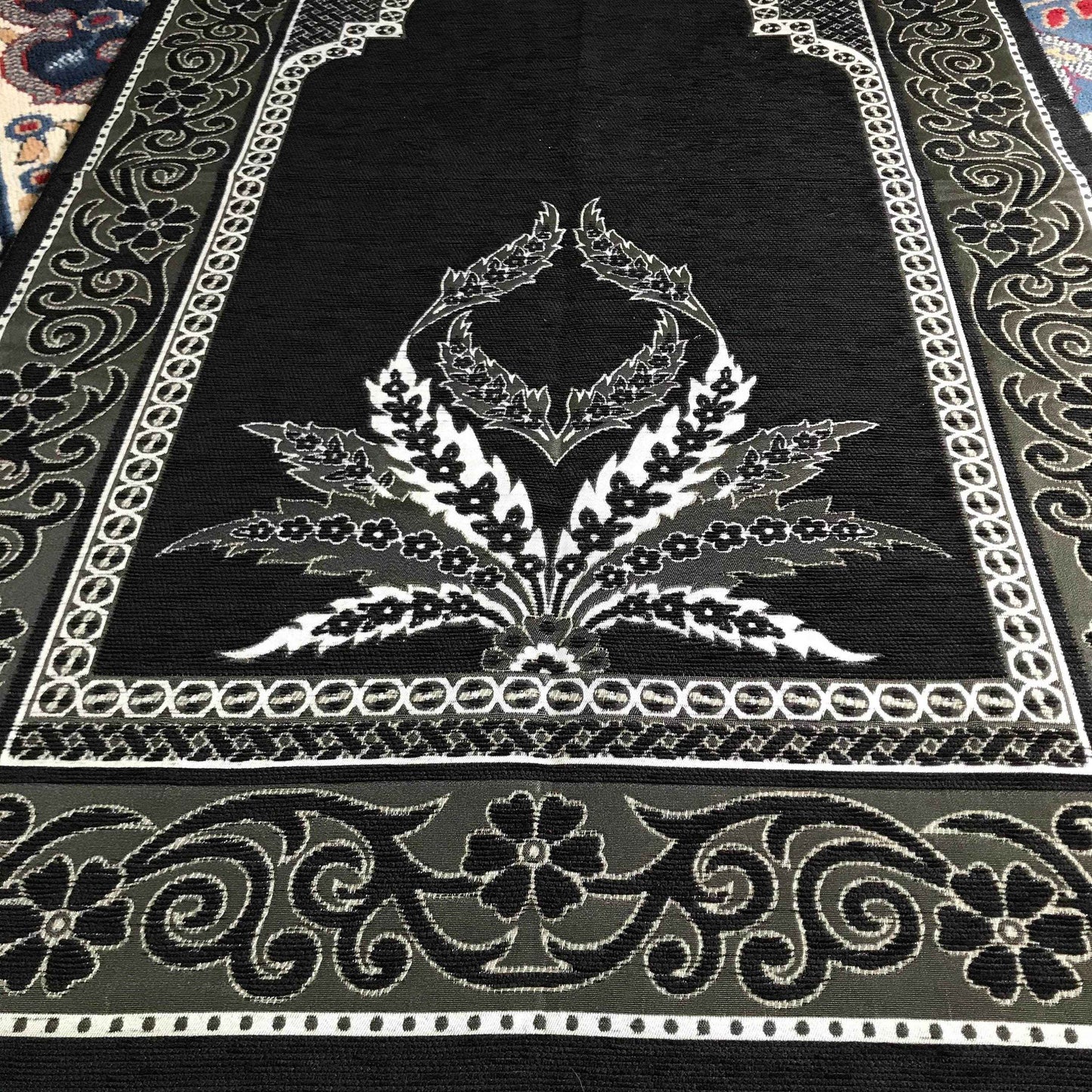 Mihrab Taffeta Portable Ottoman Prayer Rug