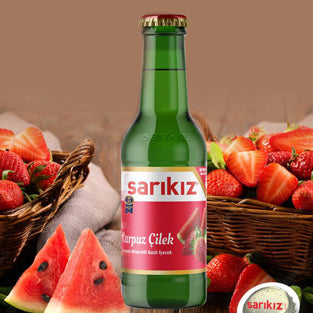 Sarikiz Watermelon & Strawberry Mineral Water (Maden Suyu) 24x 200ml