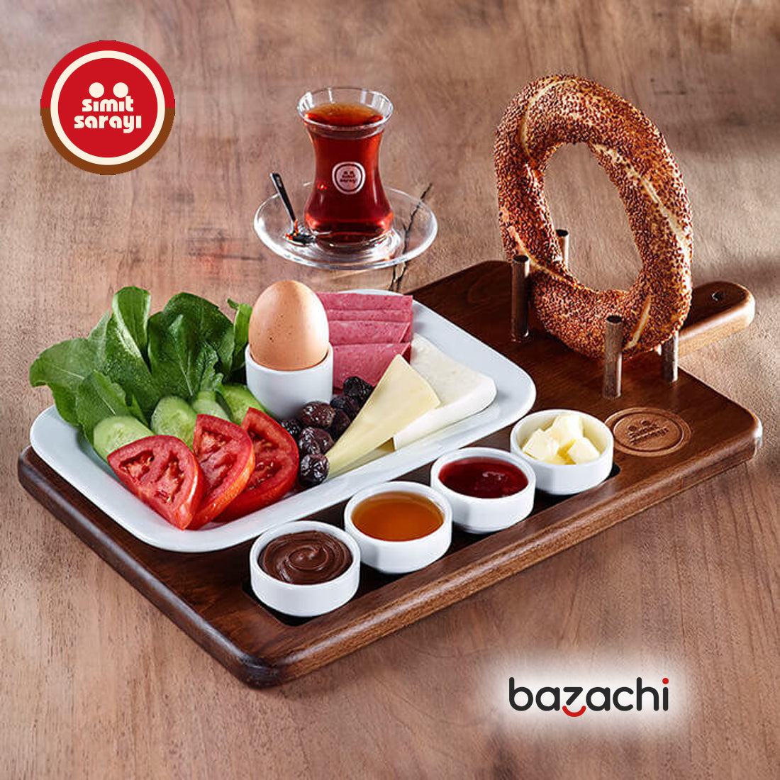 Simit Sarayi Frozen Turkish Sesame Bagel ( Sade Simit ) - 4 x 100g