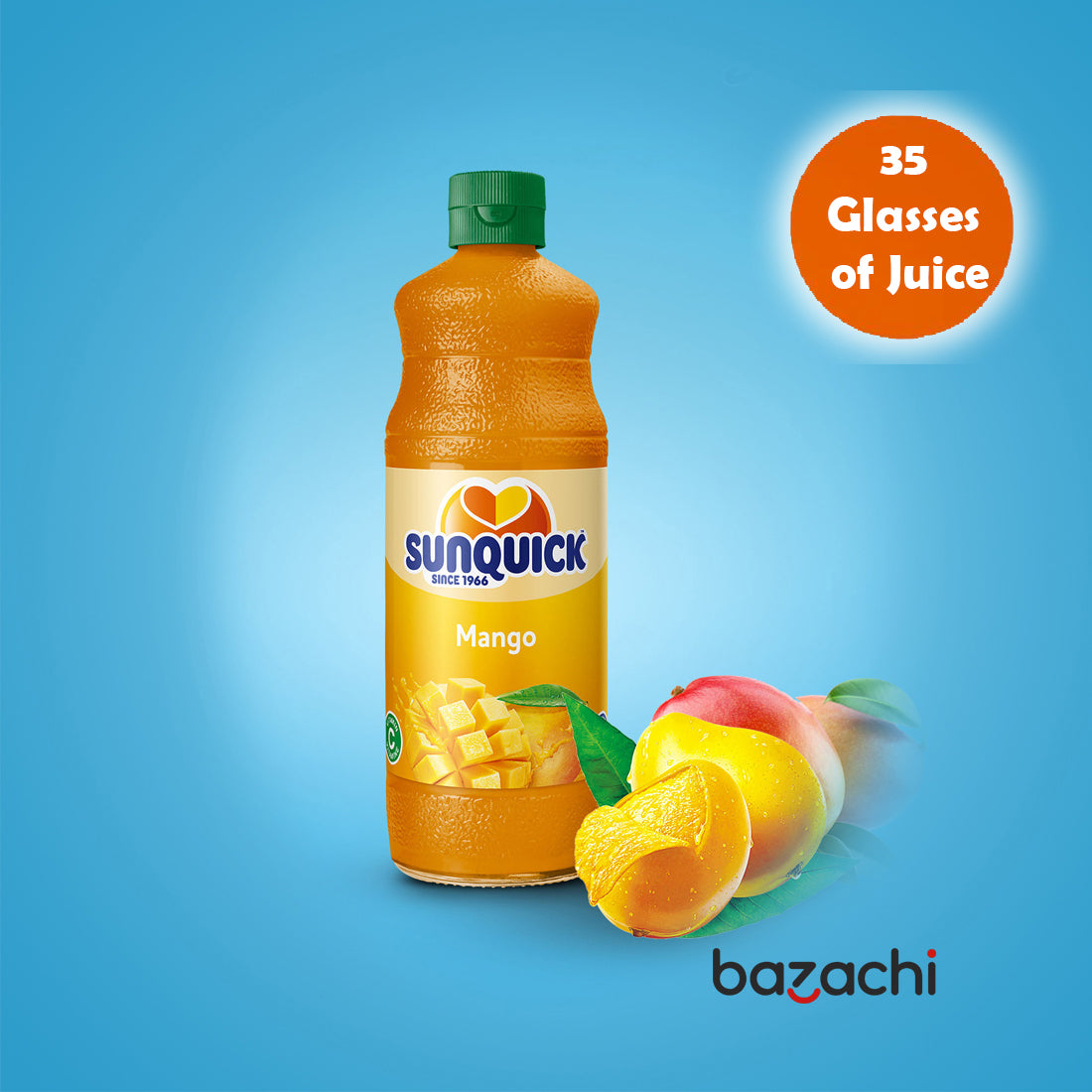 Sunquick Real Mango Fruit Concentrate Bottle, 700ml