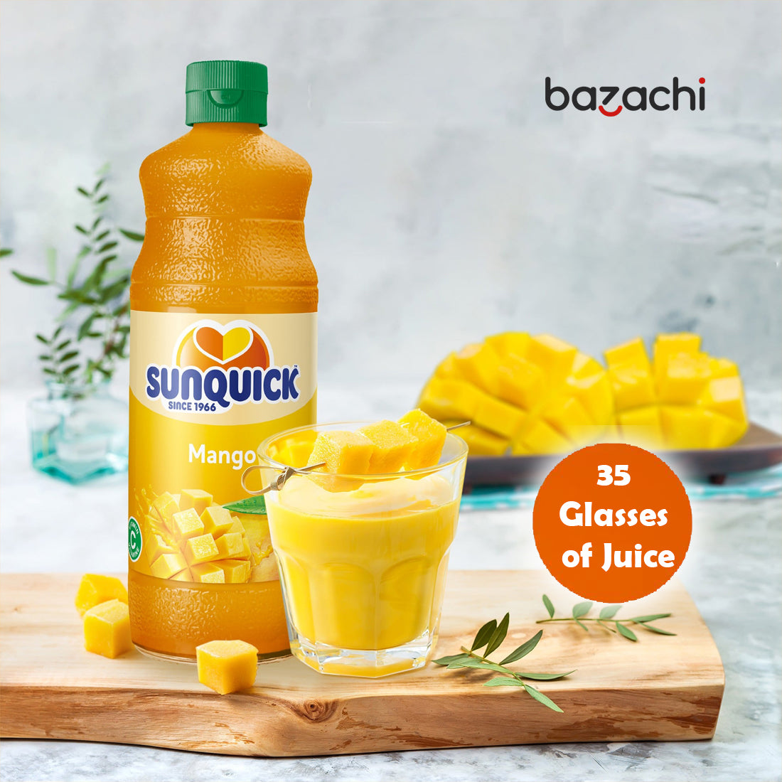 Sunquick Real Mango Fruit Concentrate Bottle, 700ml