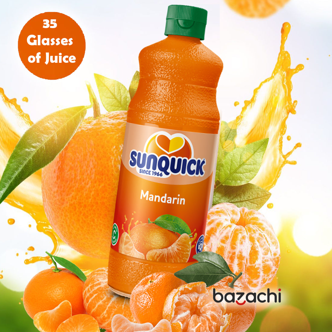 Sunquick Real Mandarin Fruit Concentrate Bottle, 700ml