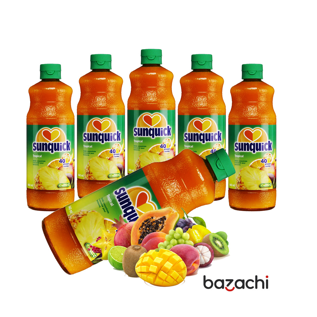 Sunquick Real Tropical Fruit Concentrate Bottle, 700ml