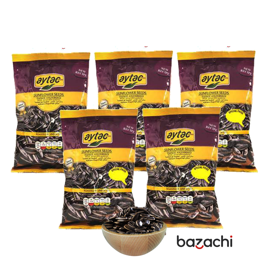 Aytac - Roasted Unsalted Dekota Sunflower Seeds