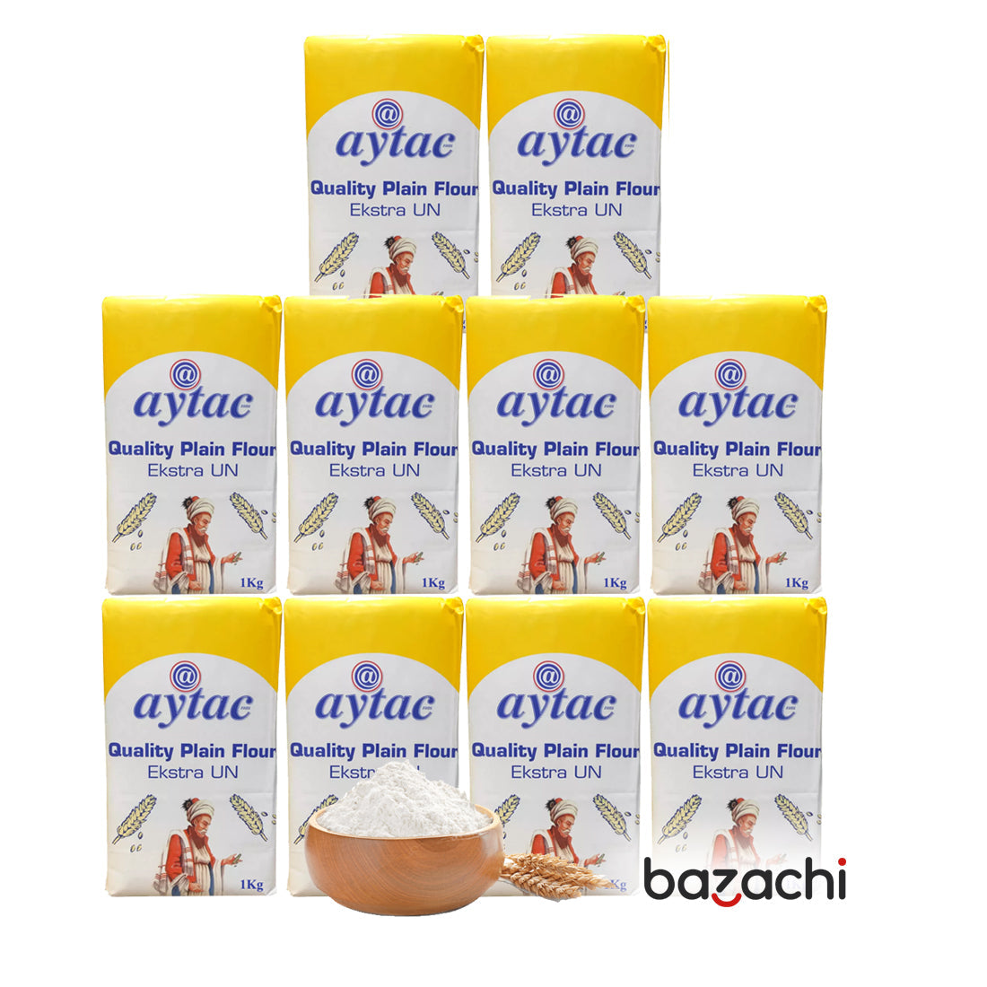 Aytac All Purpose Quality Plain Flour for Cooking & Baking, 5Kg