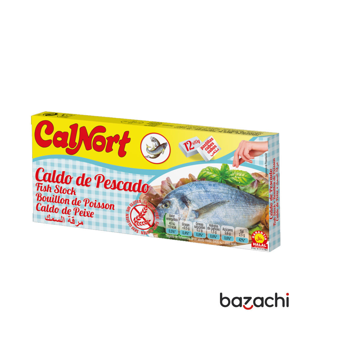 Calnort Bouillon Cubes 12 Cubes - Fish