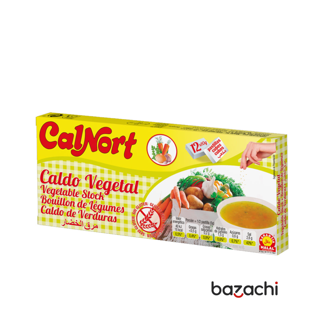Calnort Bouillon Cubes 12 Cubes - Vegetable