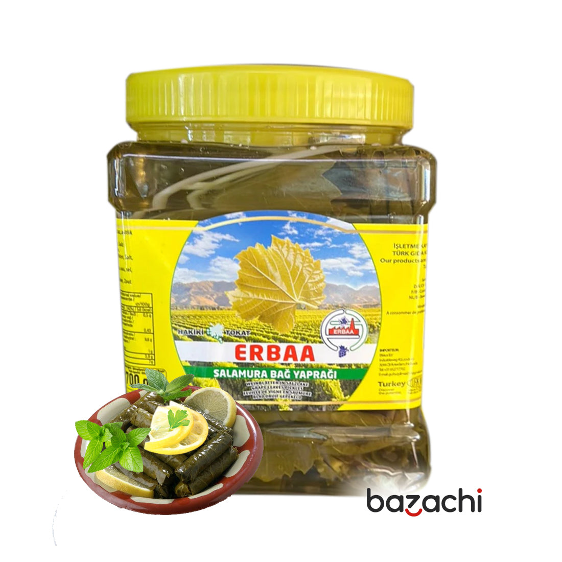 Erbaa Grape Leaves Pickles - Tokat Salamura Bag Yapragi (1500g)