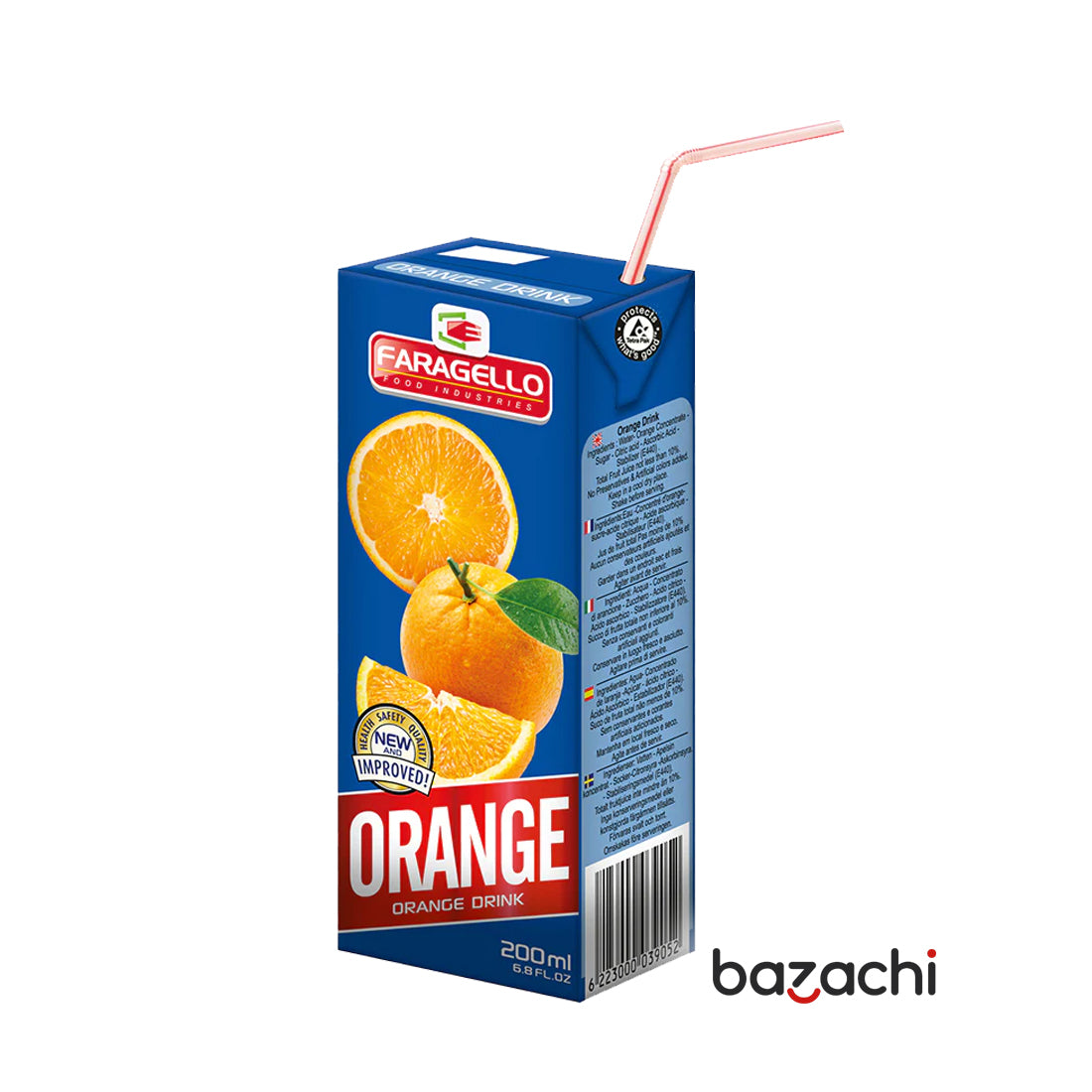 Faragello Orange Boisson Premium Fruit Juice(200ml)