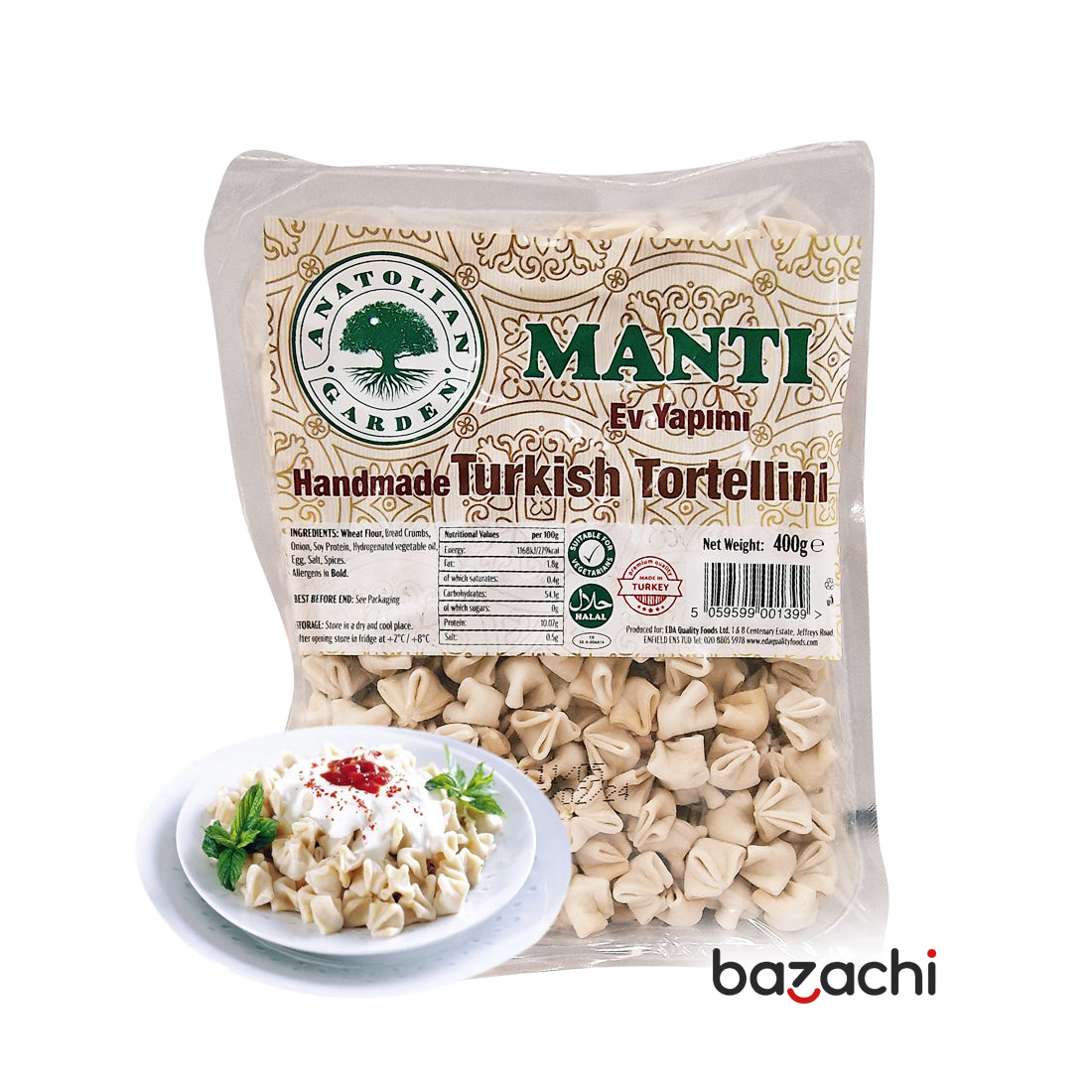 Handmade Turkish Tortellini- Kayseri Mantisi 400 gr