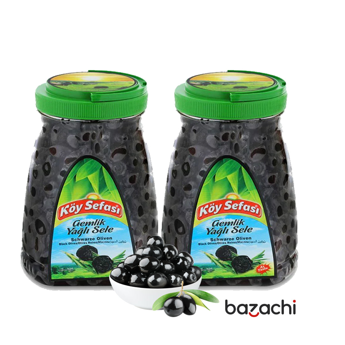 Koy Sefasi Gemlik Sele Natural Black Olive, 1.5KG