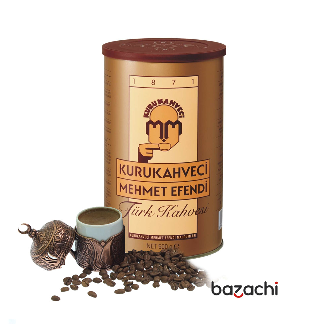Kuru Kahveci Mehmet Efendi Original Turkish Coffee, 500g bazachi