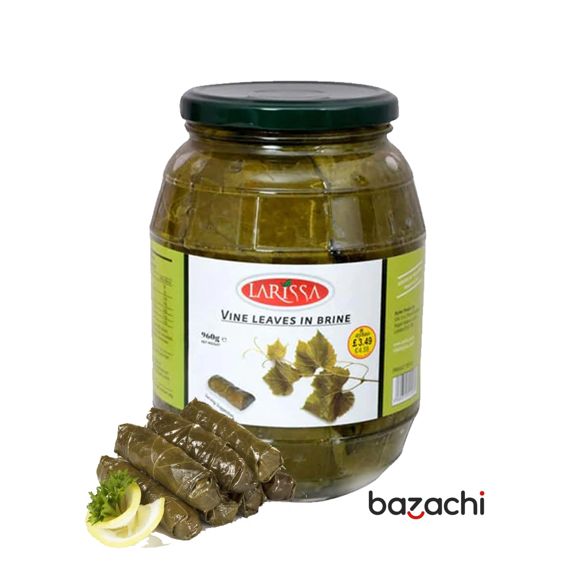 Larissa Vine Leaves in Brine - Yaprak Sarma 960g