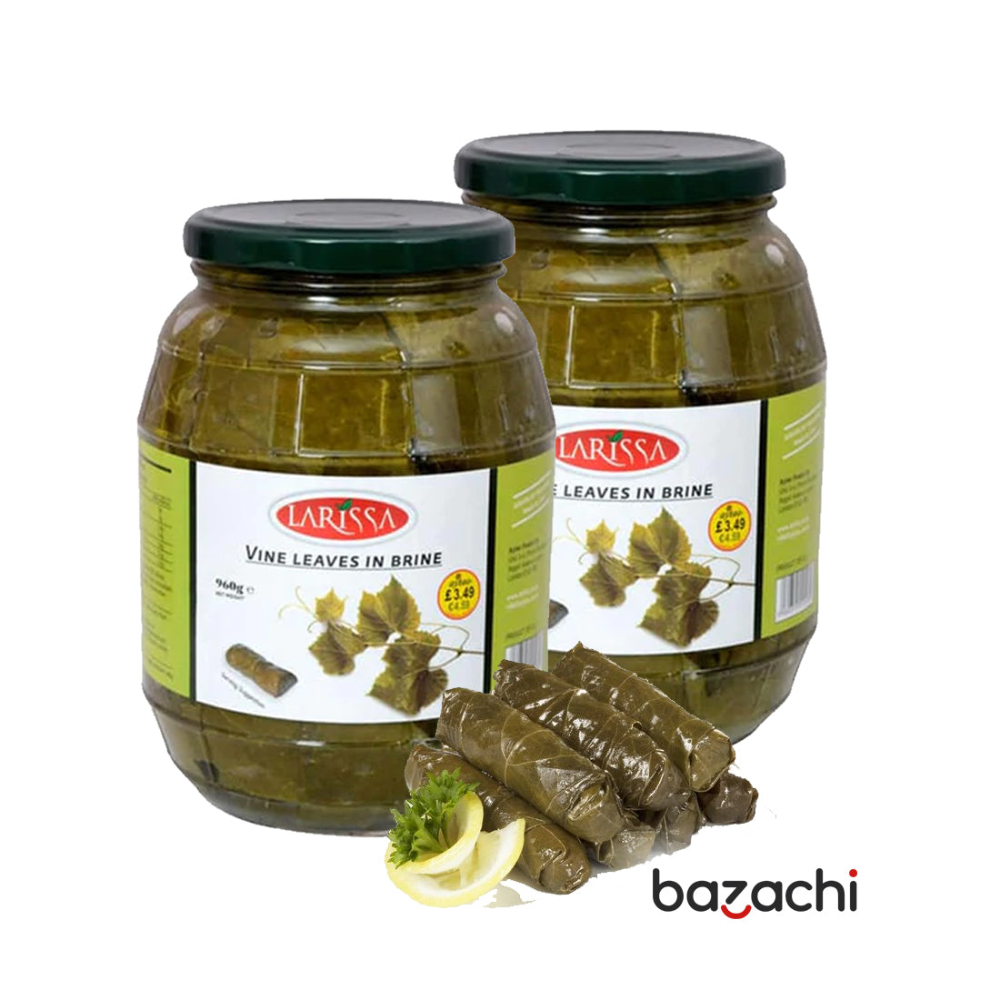 Larissa Vine Leaves in Brine - Yaprak Sarma 960g