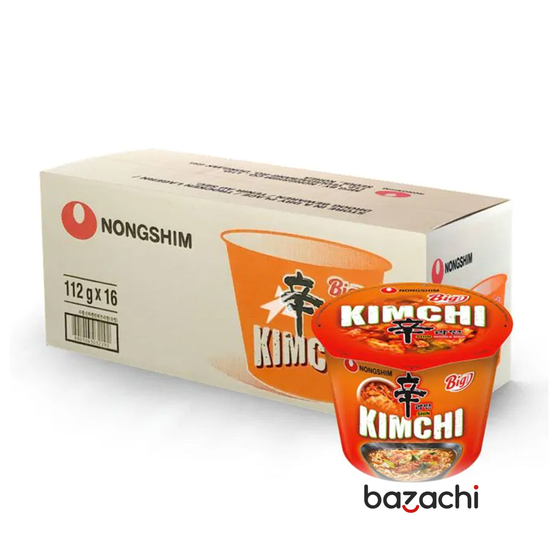 Nong Shim Kimchi Ramyun Big Bowl Noodle Soup, 112g