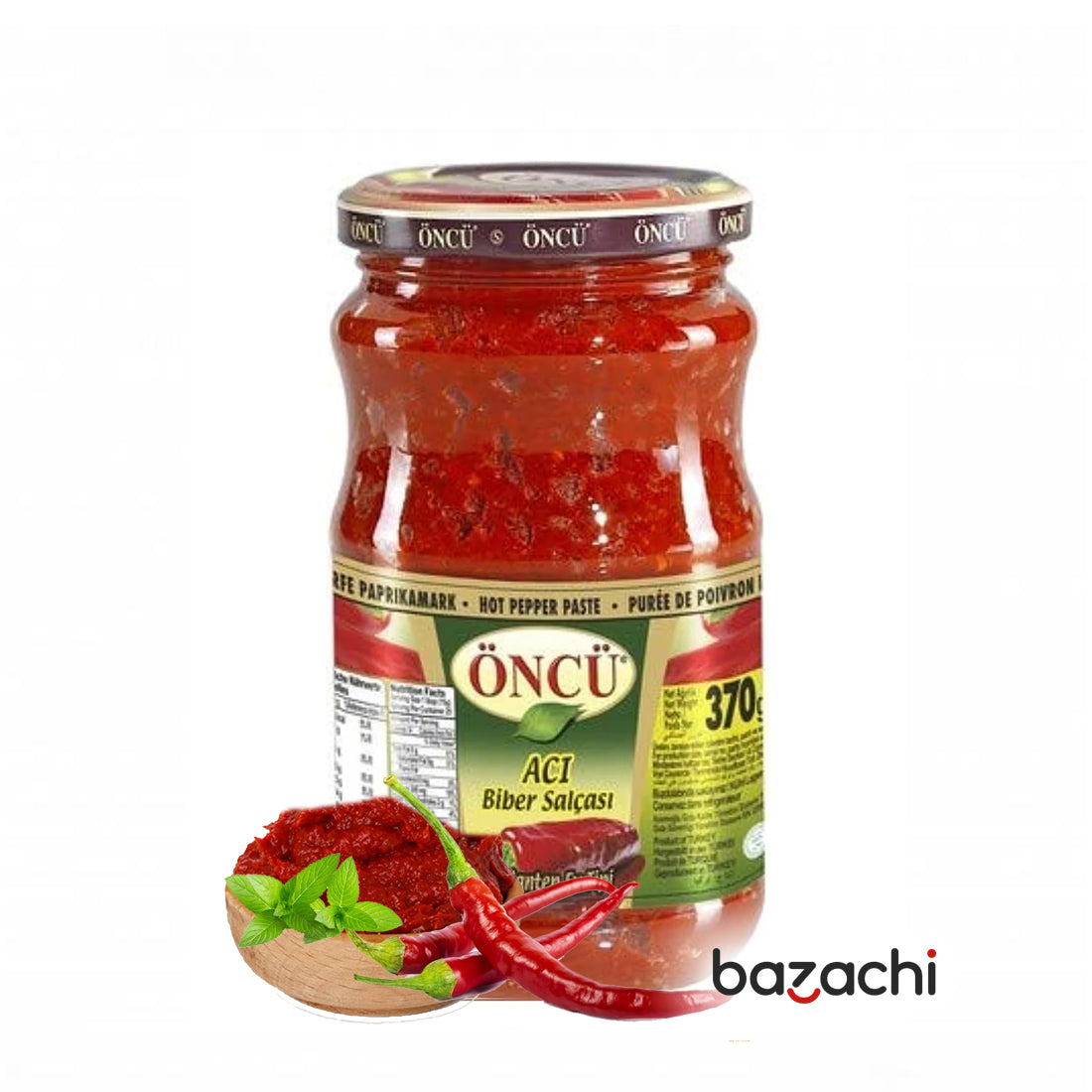 Oncu Hot Pepper Paste ( Aci Biber Salcasi ), 370g