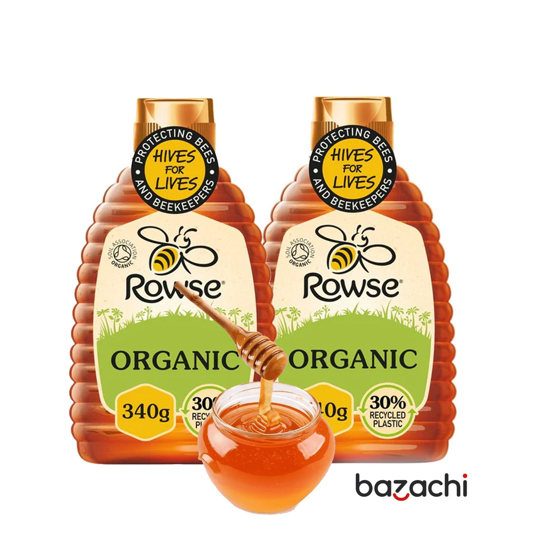 Rowse Organic Squeezable Honey 340g