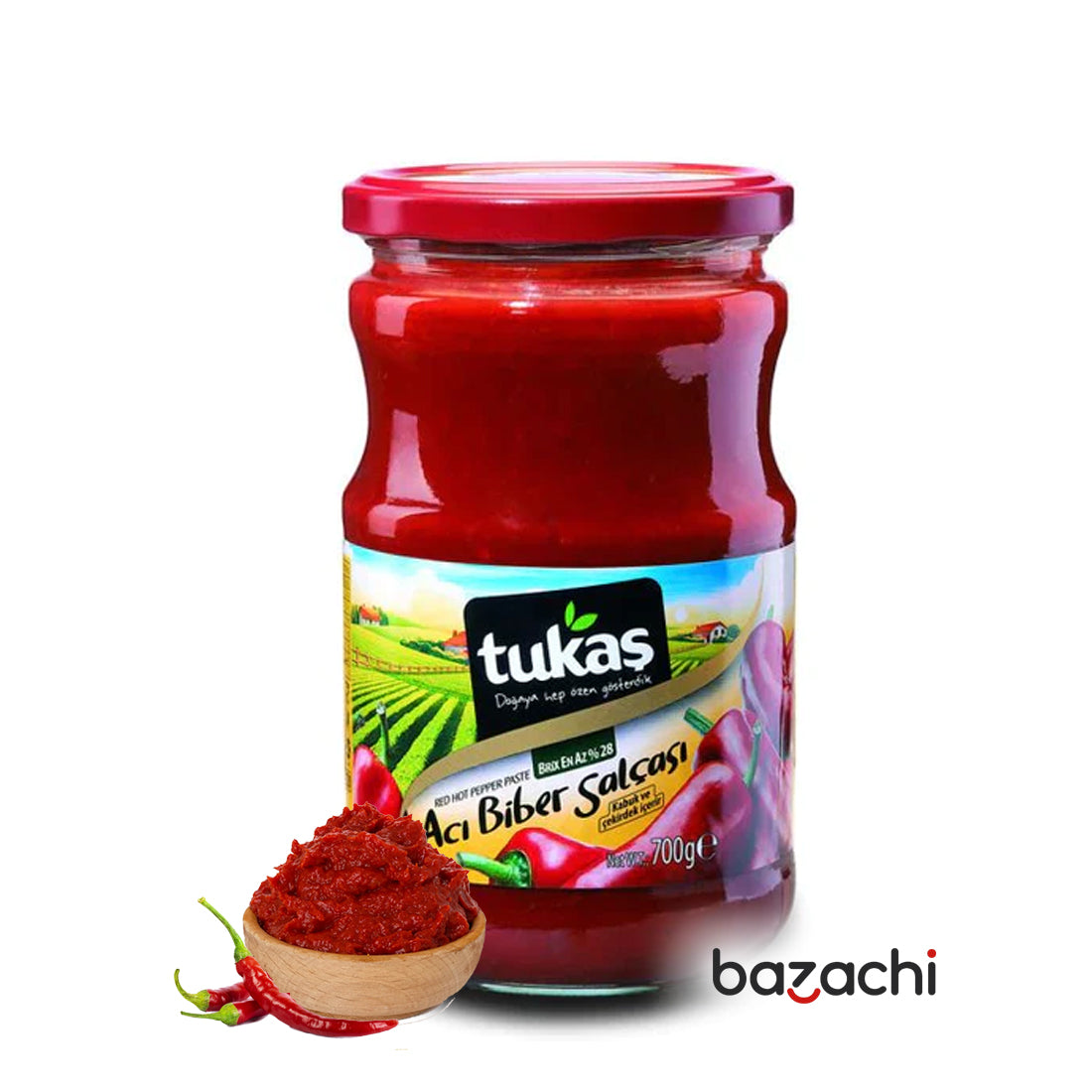 Tukas Hot Pepper Paste - Aci Biber Salcasi 700g