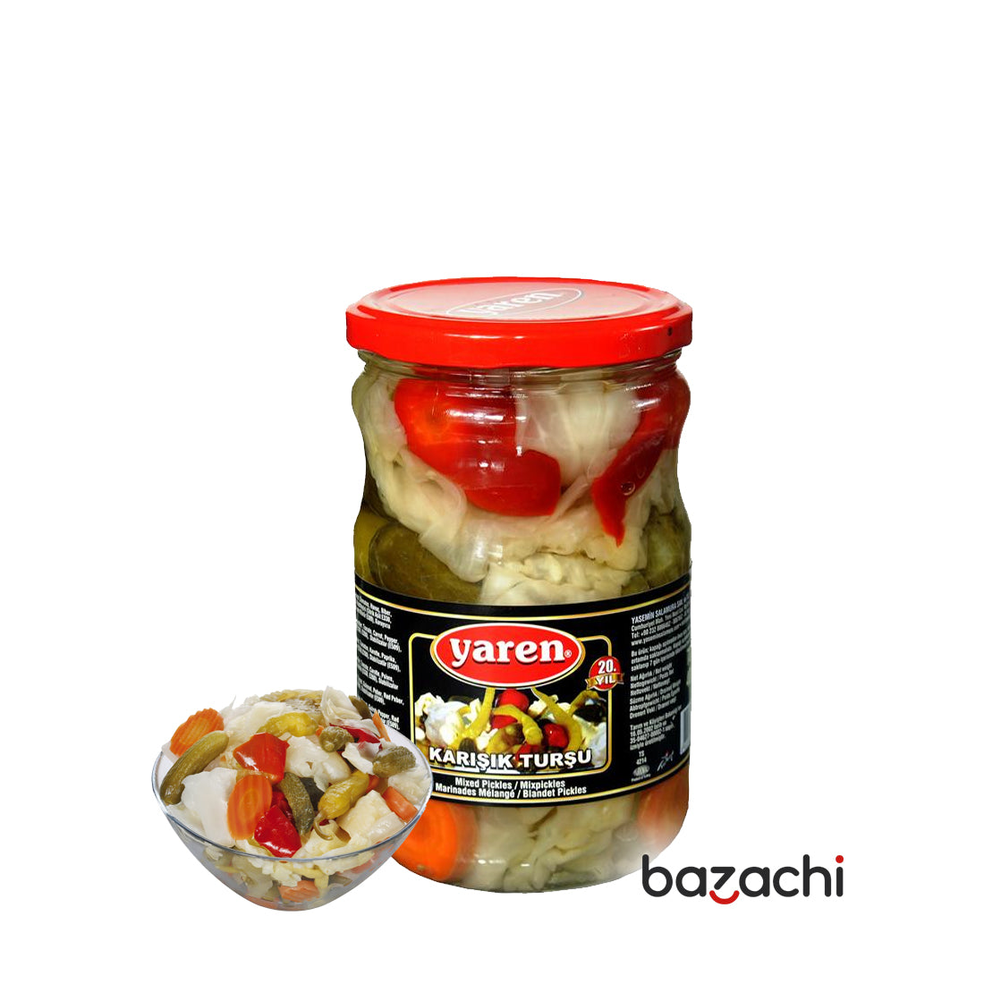 Yaren Mixed Pickles 720g- Karisik Tursu