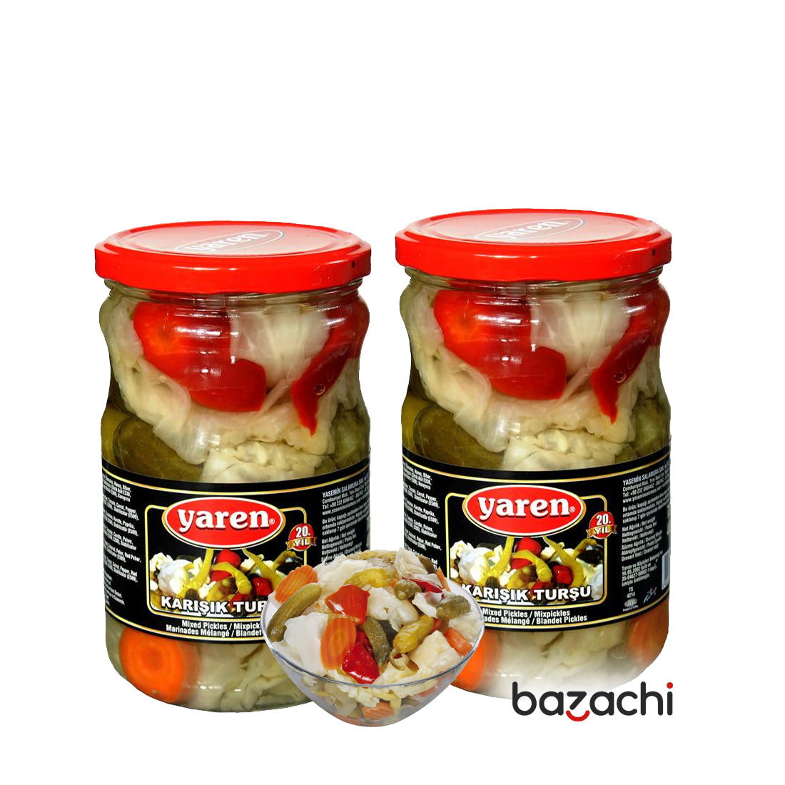 Yaren Mixed Pickles 720g- Karisik Tursu