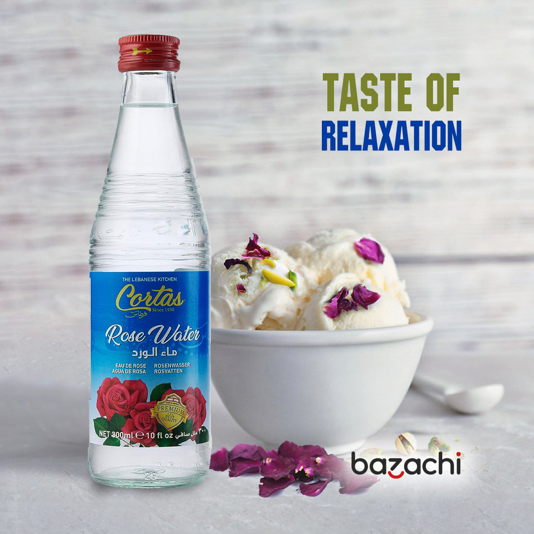 Cortas Gluten Free Rose Blossom Water, 300ml