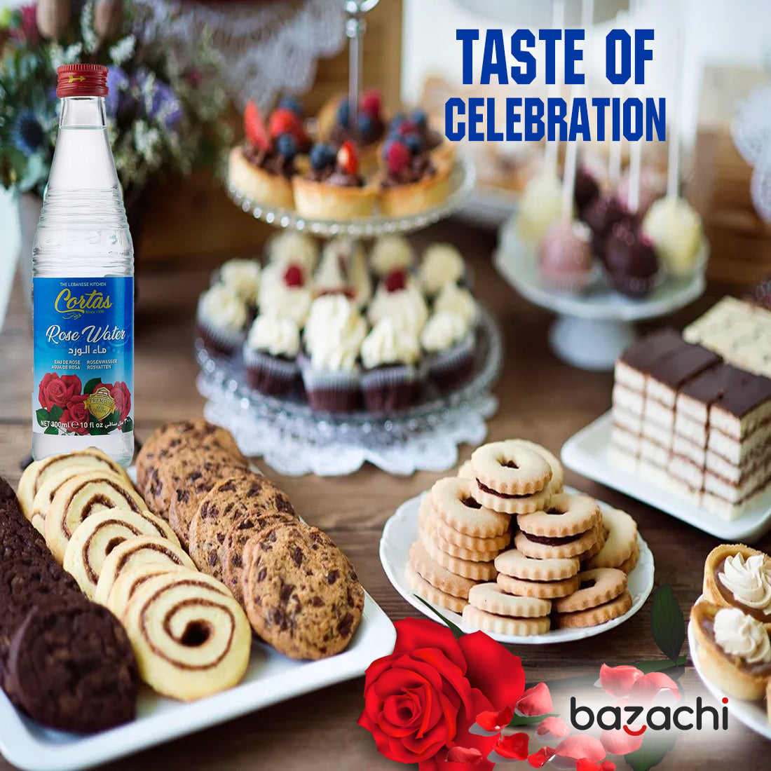 Cortas Gluten Free Rose Blossom Water, 300ml