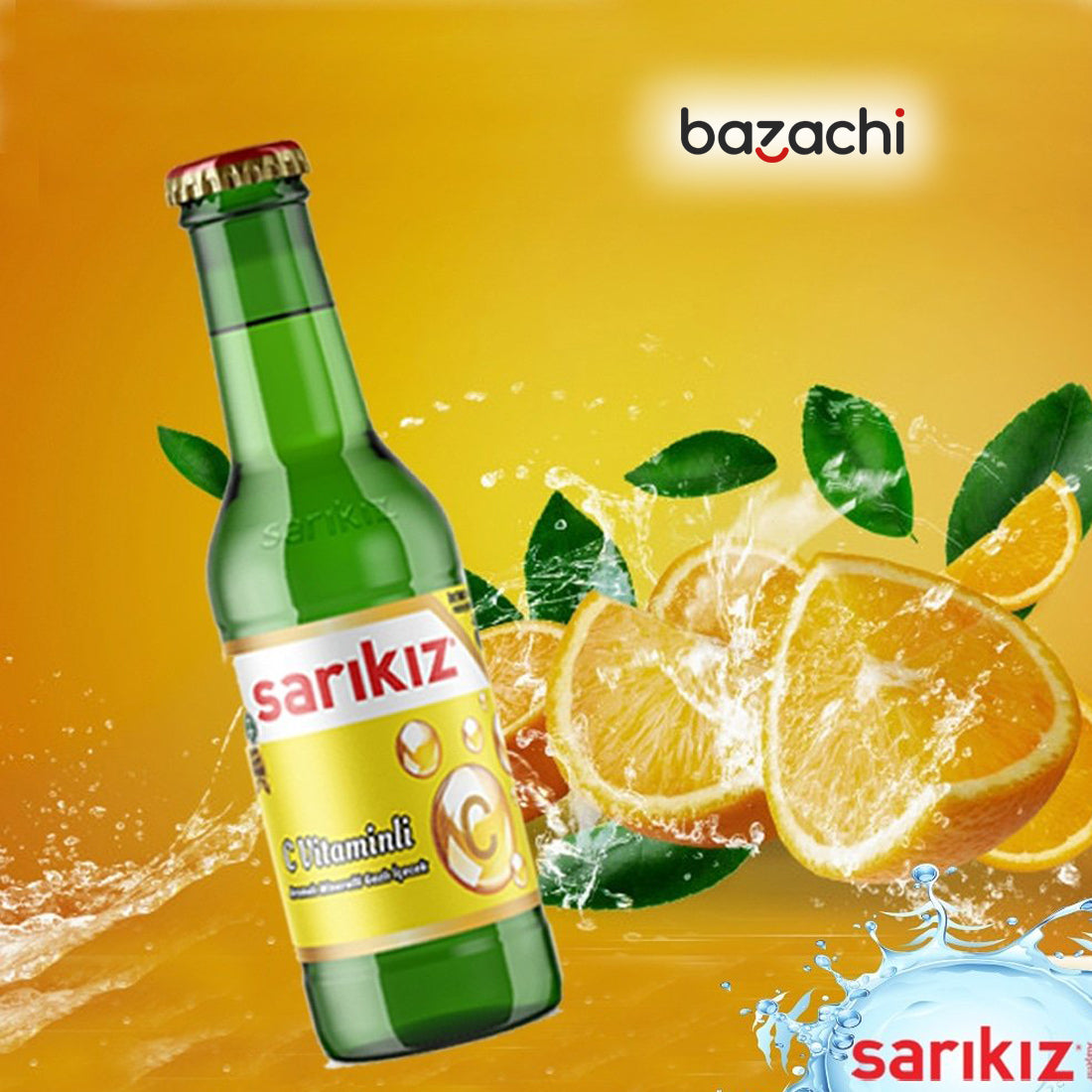 Sarikiz Lemon Flavored Vitamin C Mineral Water-Maden Suyu 6x200ml
