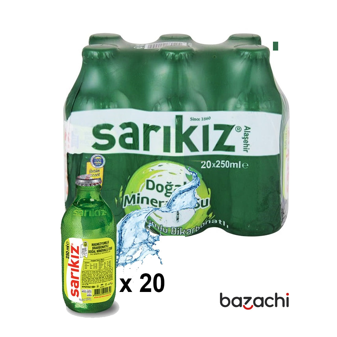 Sarikiz Natural Mineral Water ( Dogal Maden Suyu ), 20x250ml