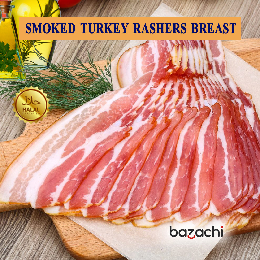 Aynoor Sliced Smoked Turkey Rashers Breast (130G)