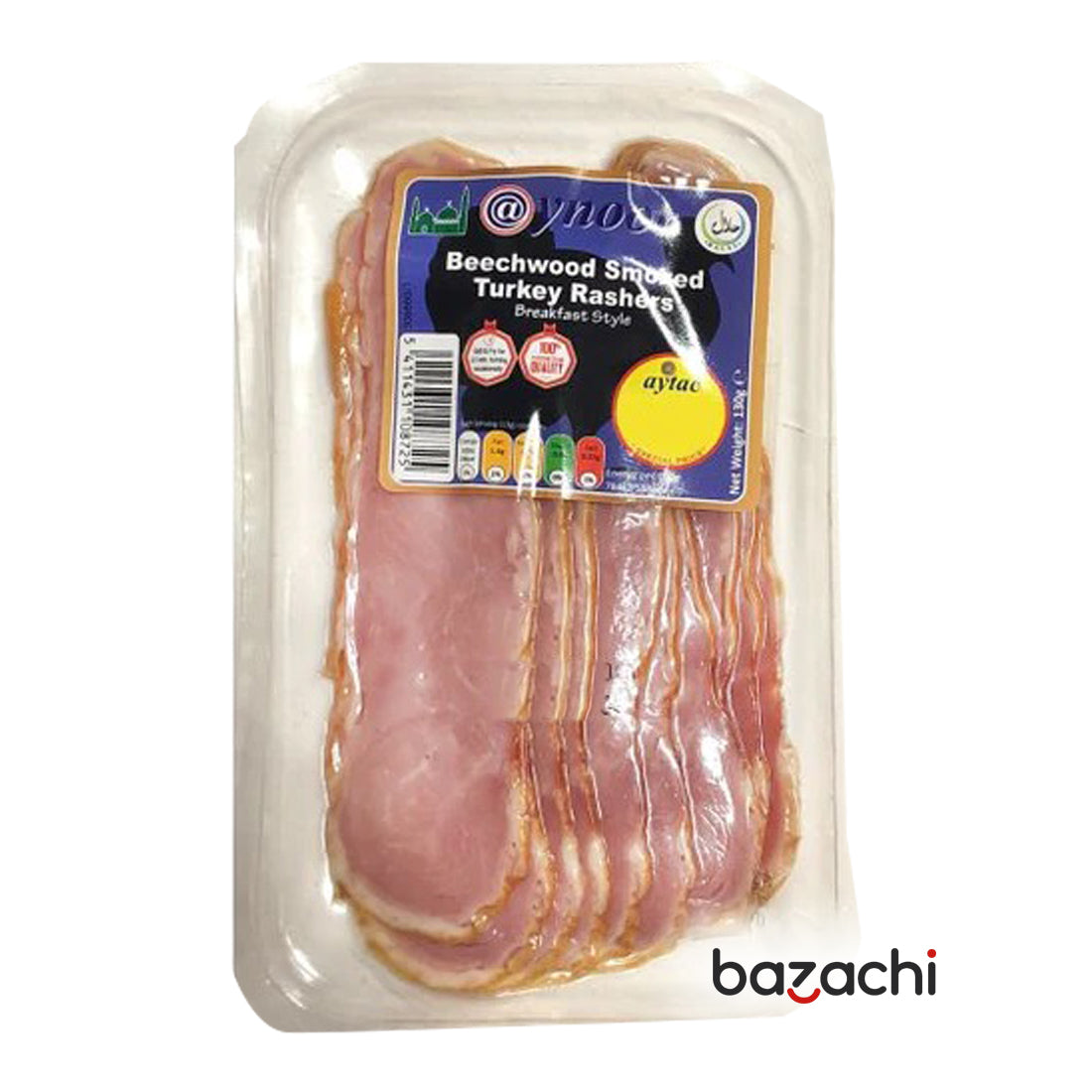 Aynoor Sliced Smoked Turkey Rashers Breast (130G)