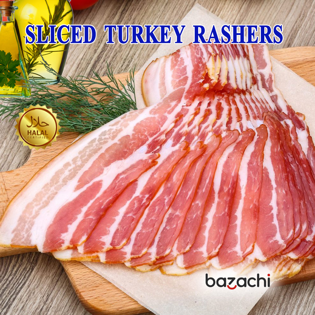 Aynoor Sliced Turkey Rashers Breast 130g