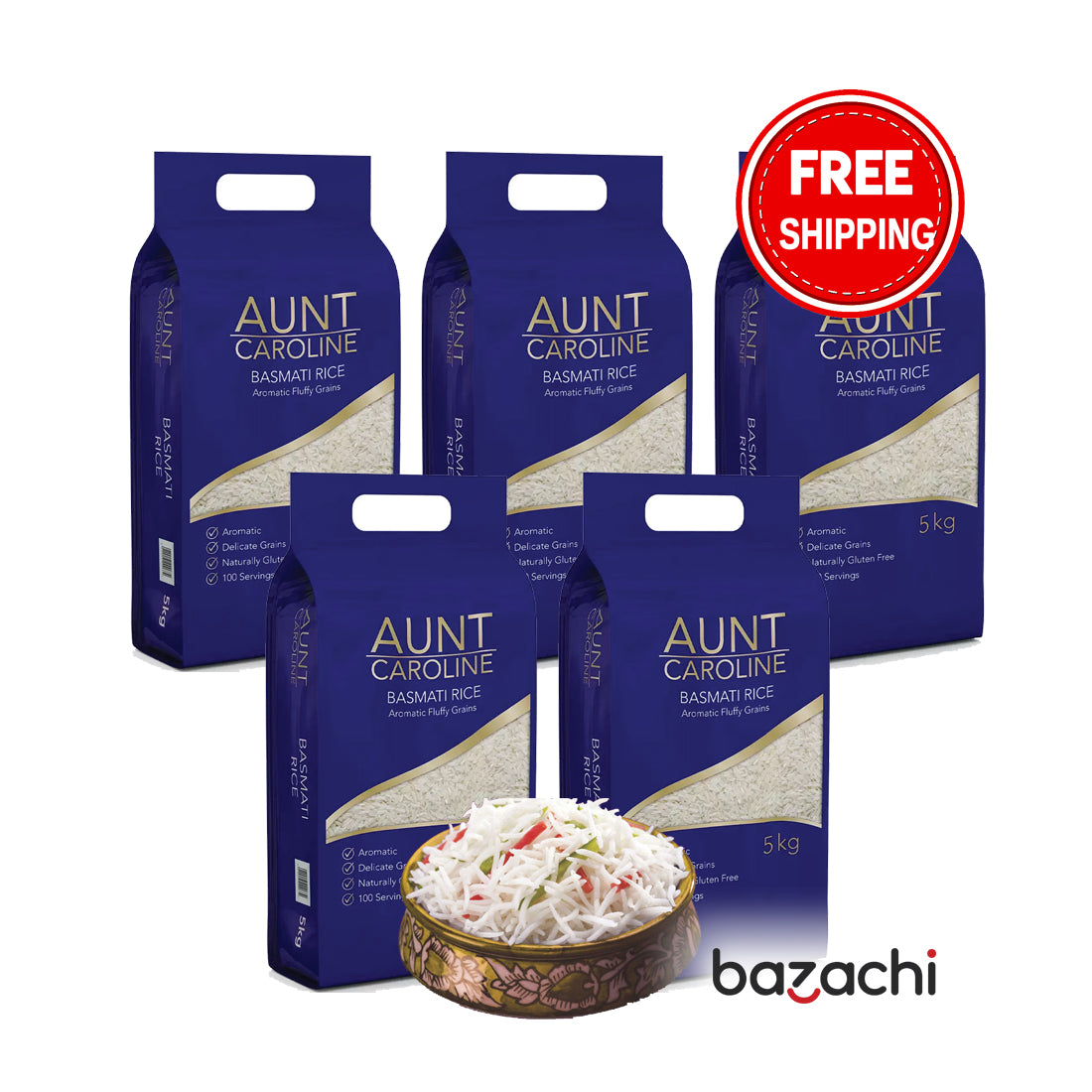 Aunt Caroline Gluten Free Basmati Rice 5kg