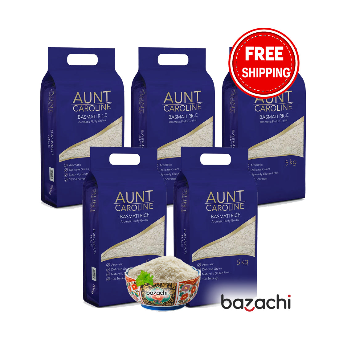 Aunt Caroline Gluten Free Basmati Rice 5kg