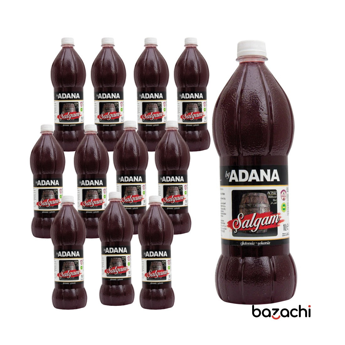 Adana Fermented Turnip Juice - Hot (Acili Salgam), Zero Sugar, Gluten-Free, 1L
