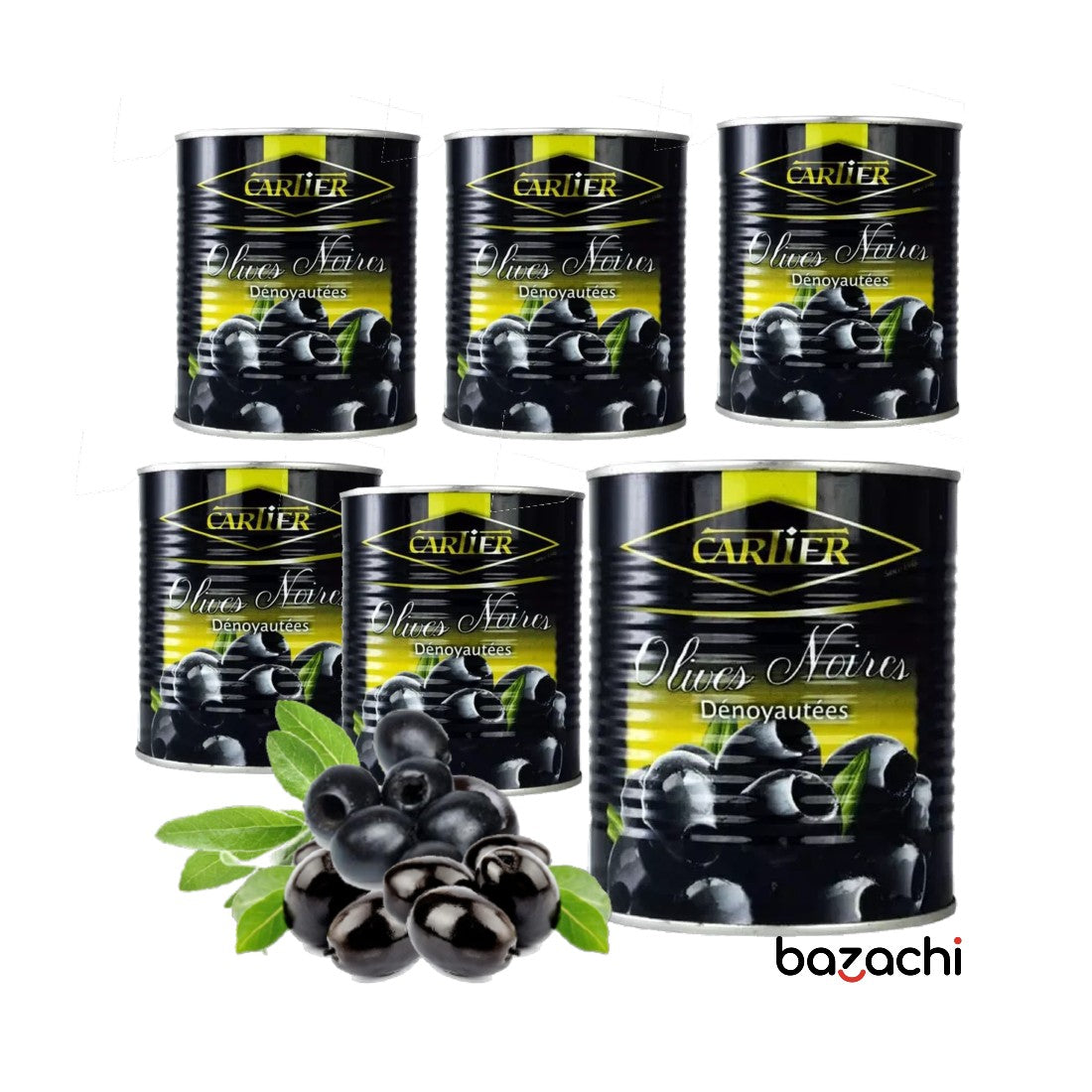 Cartier Pitted Black Olives 800g
