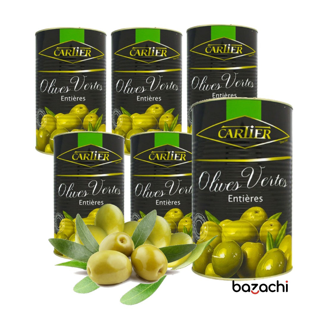 Cartier Whole Green Olives 850g