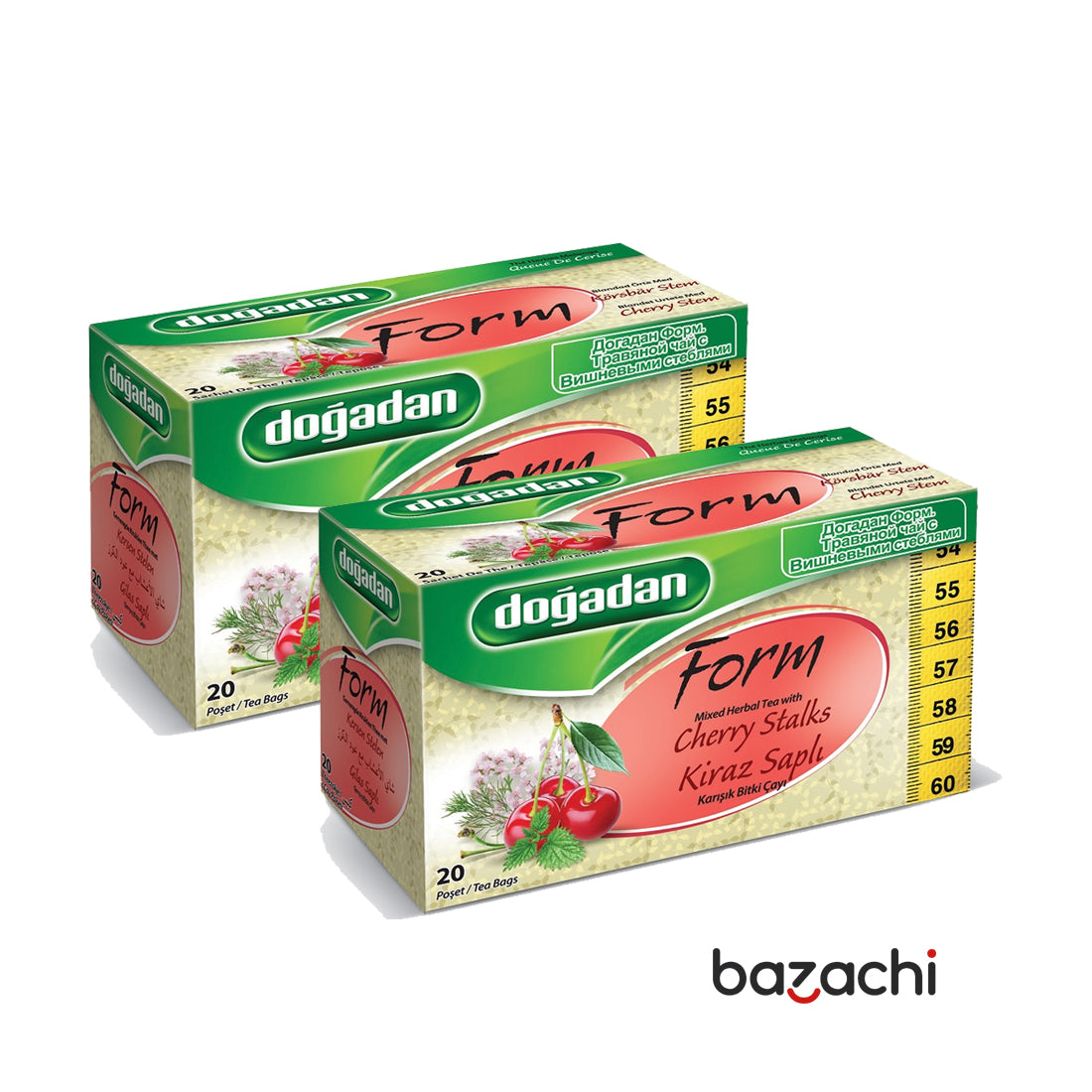 Dogadan Form Cherry Stalks Tea (Kiraz Sapli Cay) 20, Tea Bags