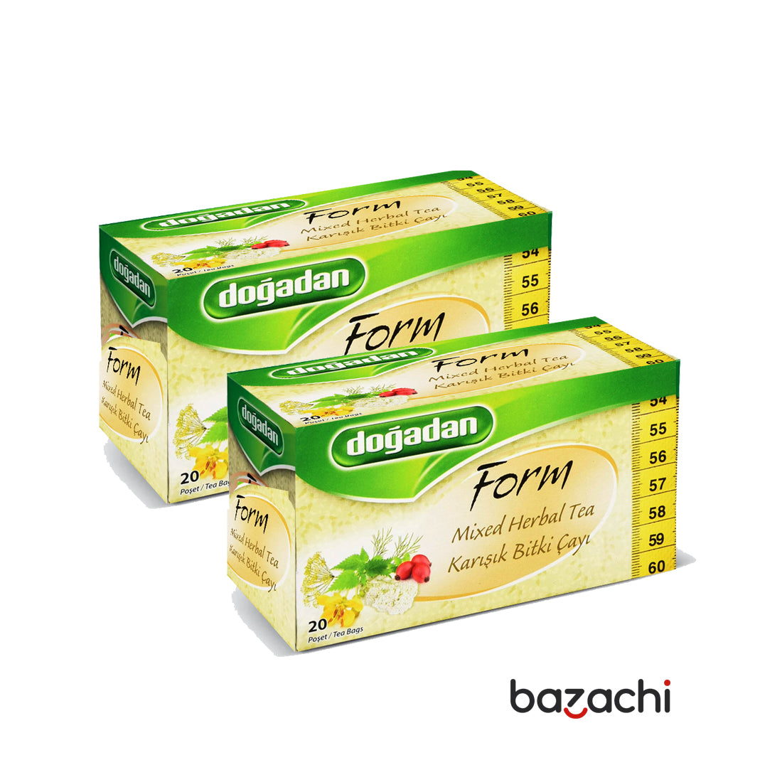 Dogadan Form Mixed Herbal Tea (Karisik Bitki Cayi), 20 Tea Bags