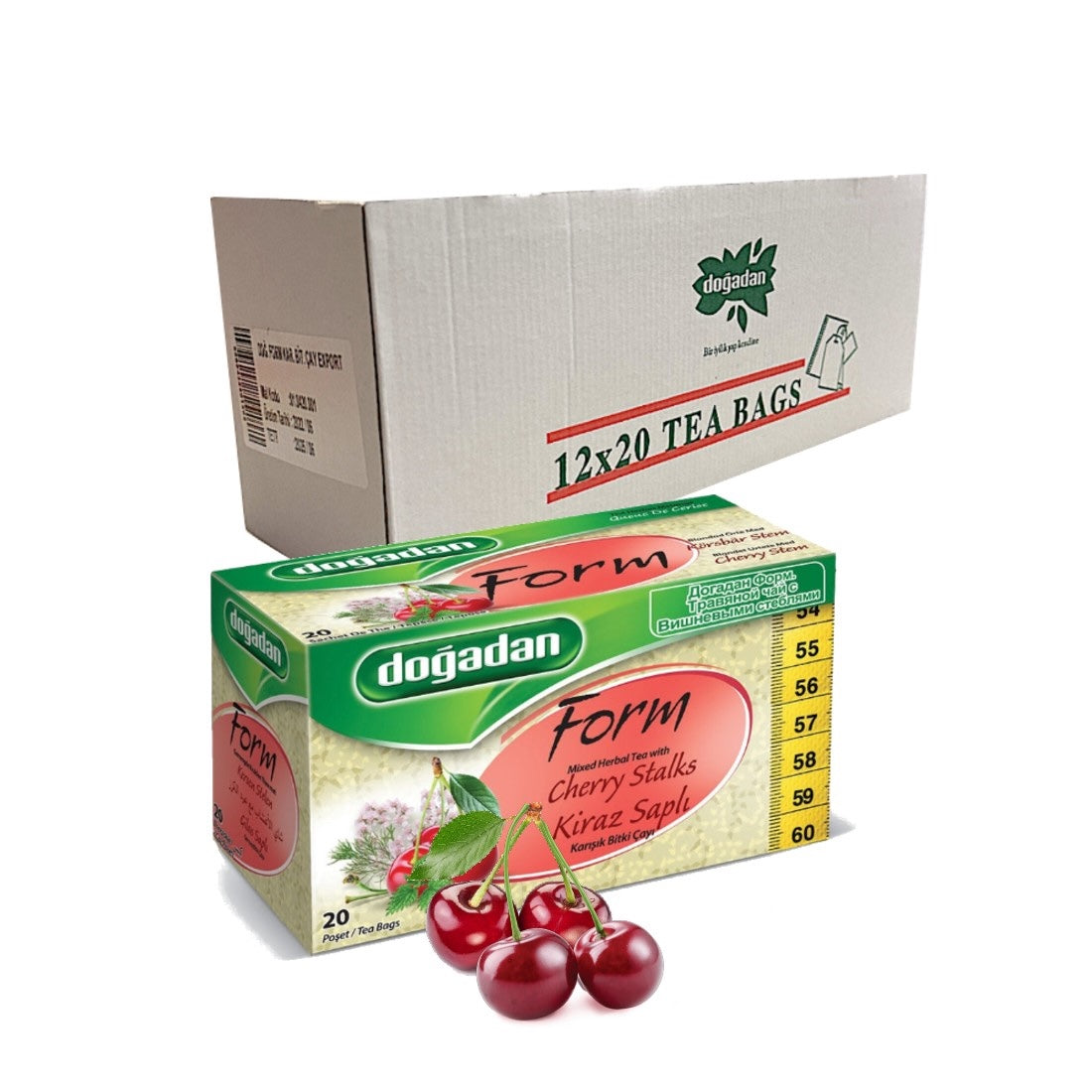Dogadan Form Cherry Stalks Tea (Kiraz Sapli Cay) 20, Tea Bags