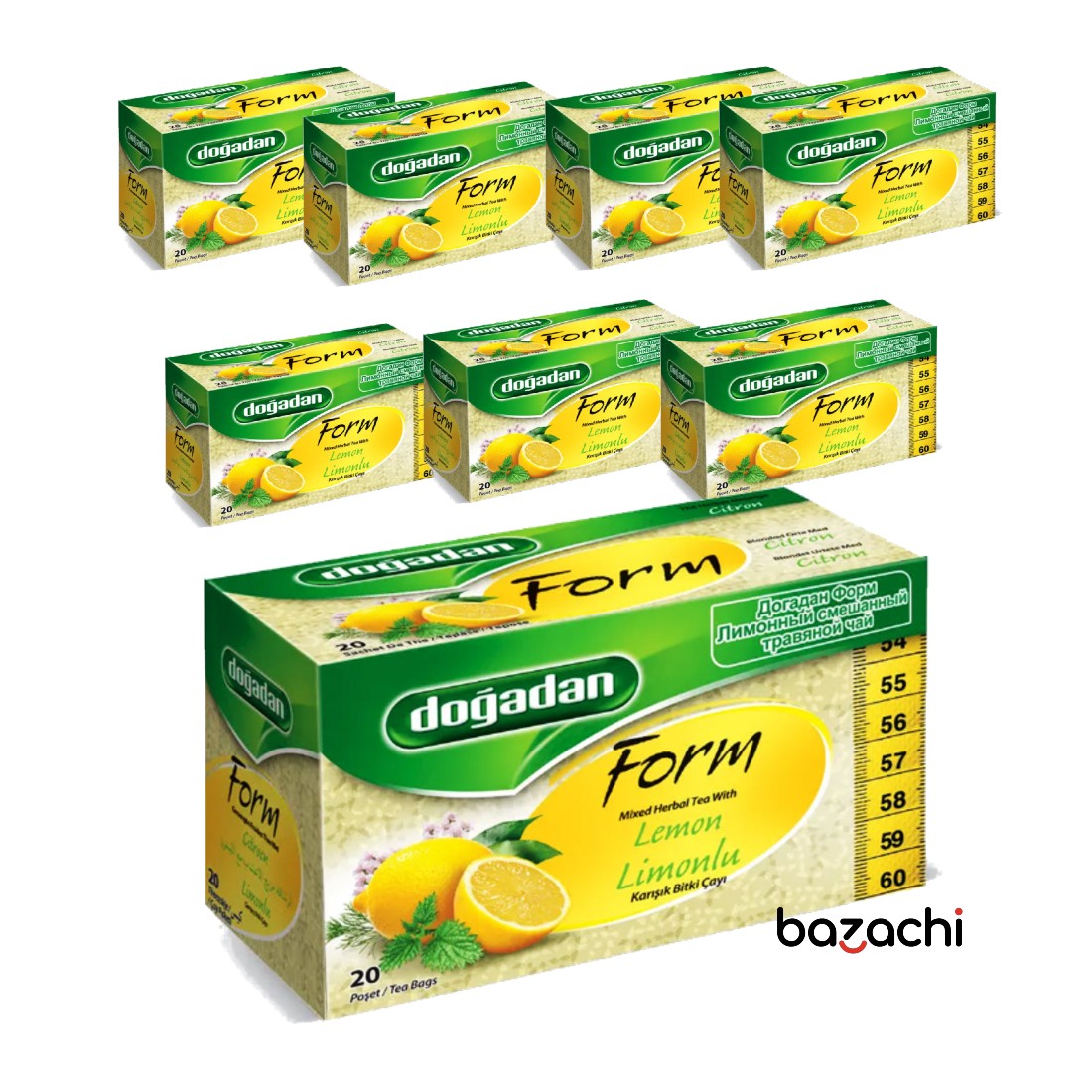 Dogadan Form Mixed Herbal Tea with Lemon Tea, 20 Tea Bags