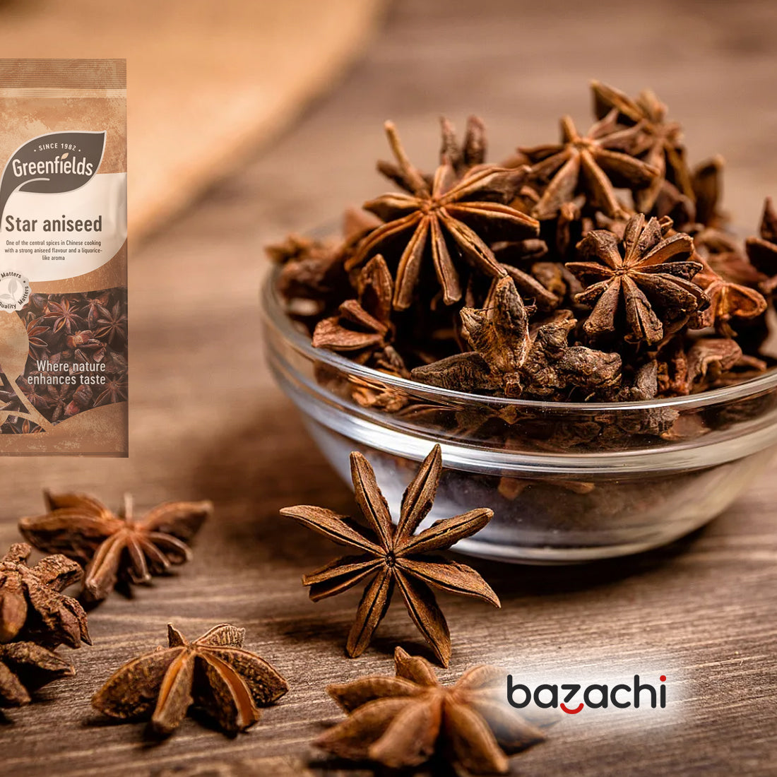 Greenfields Natural Whole Star Aniseed 50g x 3
