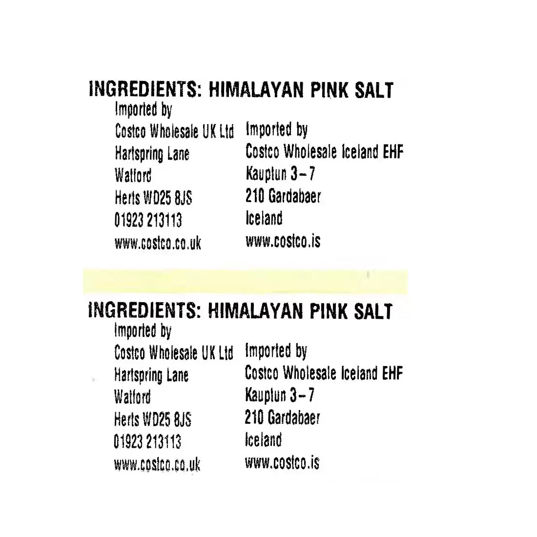Kirkland Signature Ground Himalayan Pink Salt 2.27kg