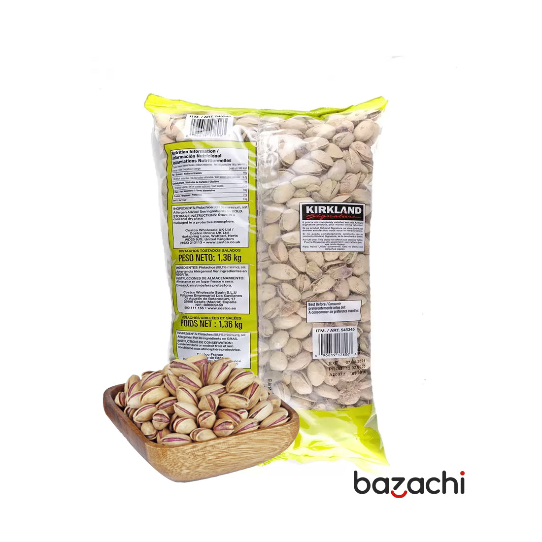 Kirkland Signature Pistachios, 1.36kg