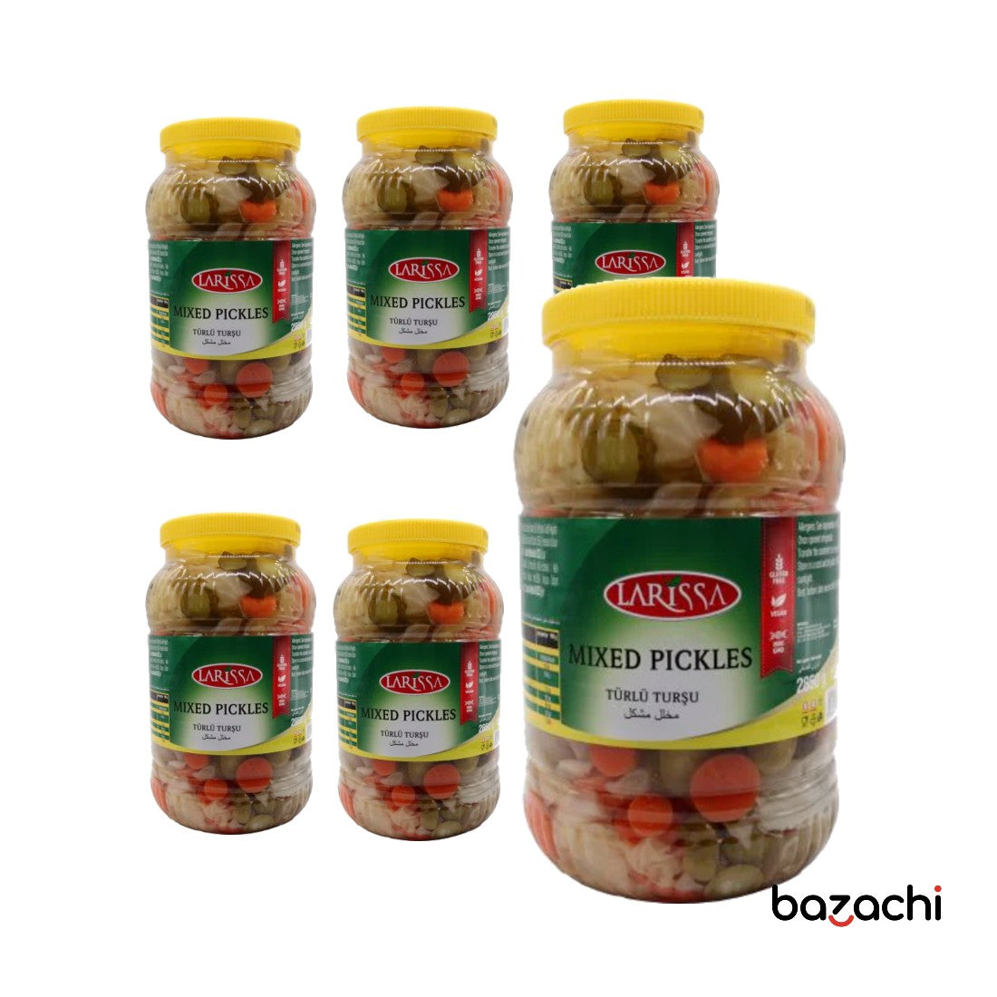 Larissa Mixed Pickles Vegetables (Karisik Tursu), 3000cc